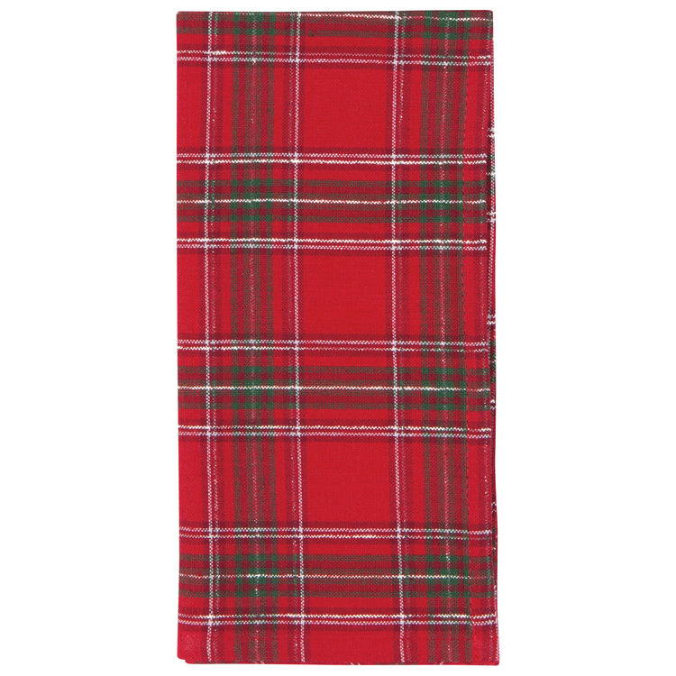 Christmas Plaid Woven Napkins Set of 4