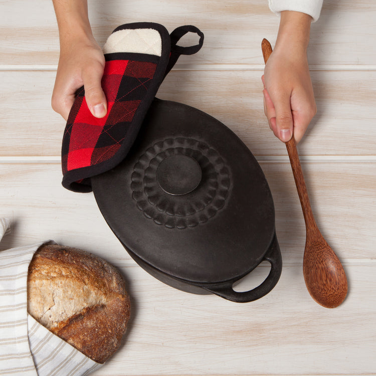 Superior Red Buffalo Check Potholder