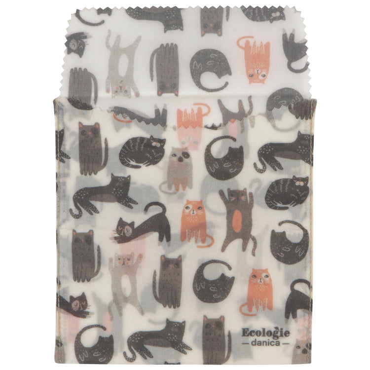 Cats Sandwich Beeswax Wrap Set of 2