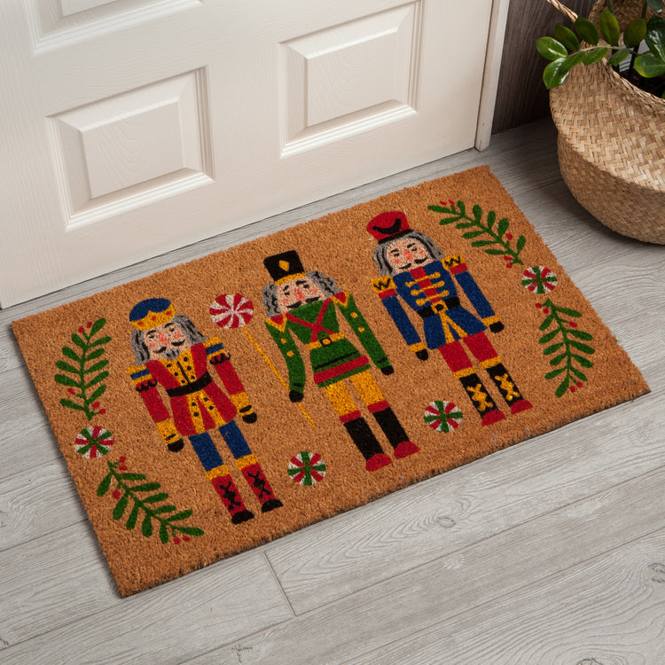 Nutcracker Christmas Doormat