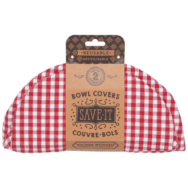Gingham Bowl Covers Set of 2