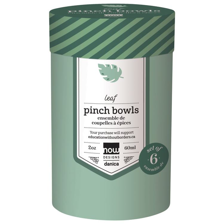 Leaf Pinch Bowls Set of 6