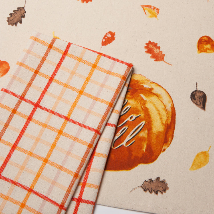 Hello Fall Coordinated Dishtowels Set of 2