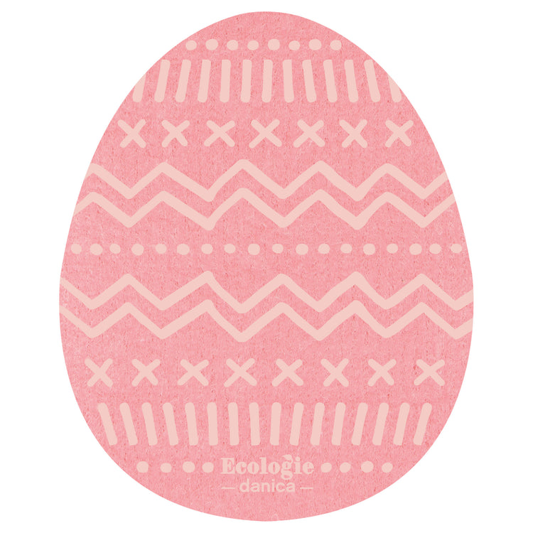 Easter Eggs Shaped Swedish Sponge Cloths Set of 3