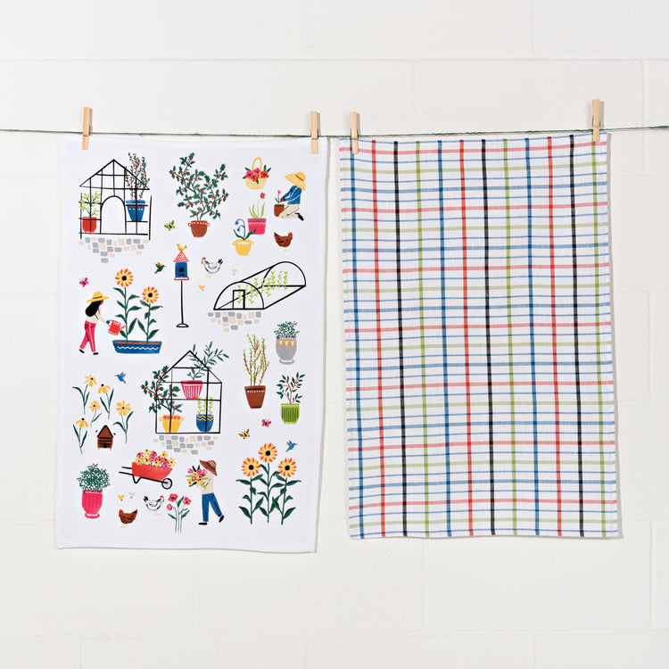 Green Thumb Dishtowels Set of 2