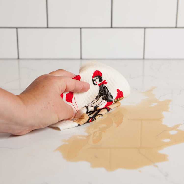 Tour De Paris Swedish Dishcloth