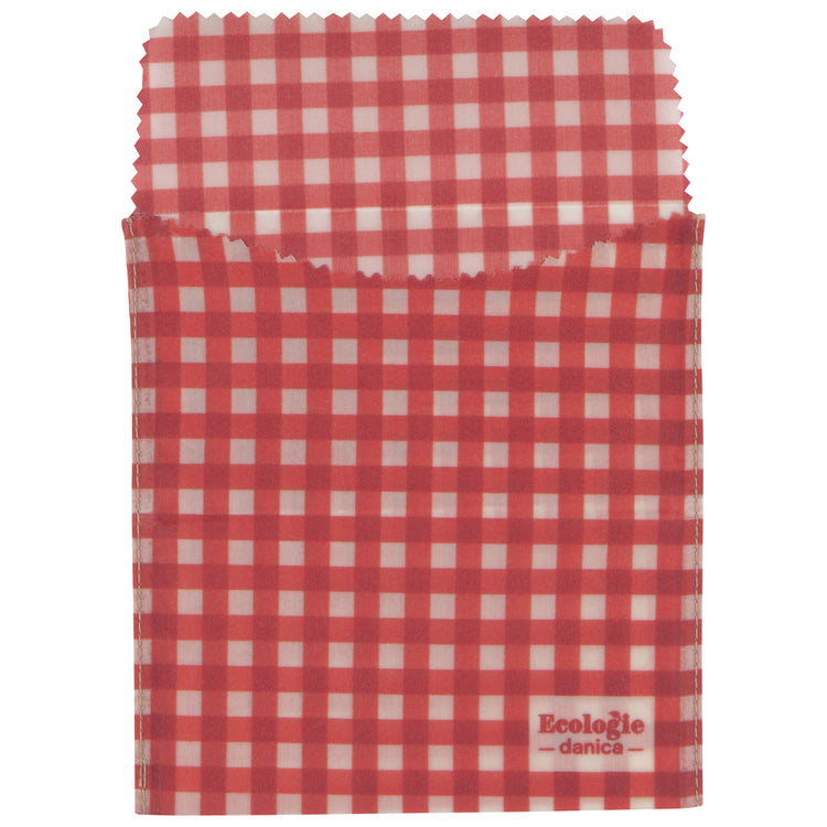 Gingham Dot Beeswax Sandwich Bag Set of 2