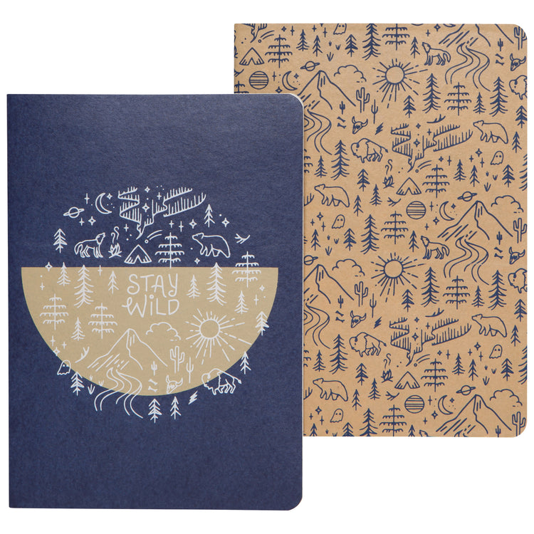 Stay Wild Notebooks Set of 2