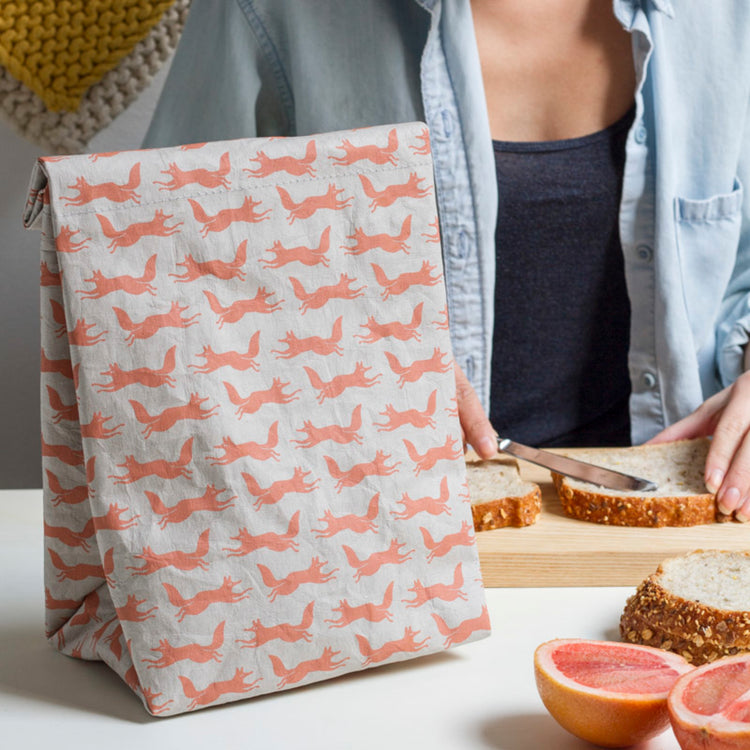 Hill And Dale Fox Paper Kraft Lunch Bag