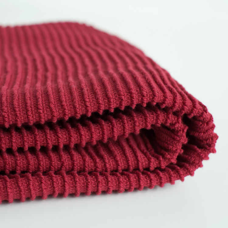 Ripple Carmine Red Dishtowel