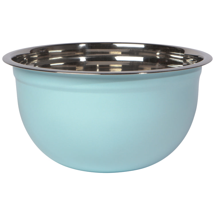Matte Steel Robins Egg Blue Mixing Bowls Set of 3