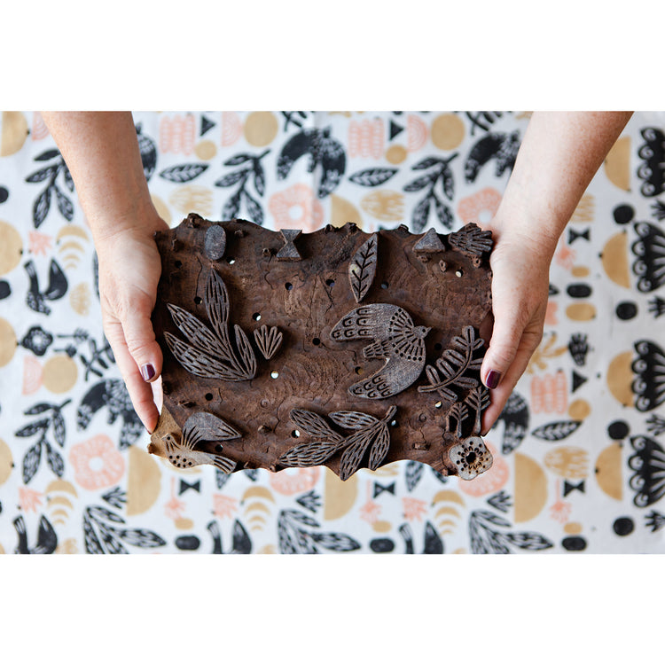 Myth Block Print Dishtowel