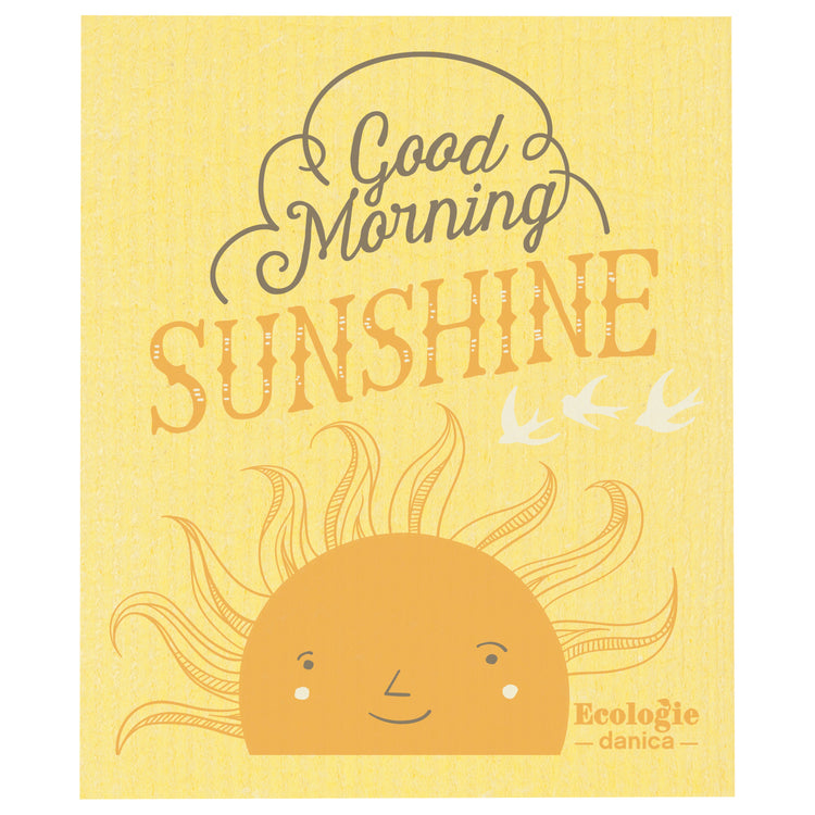Good Morning Sun Swedish Sponge Cloth