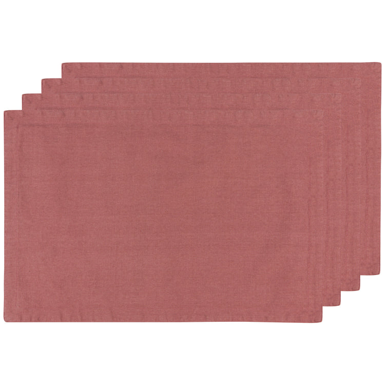 Canyon Rose Stonewash Placemats Set of 4
