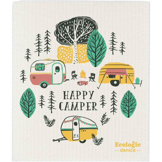 Happy Camper Swedish Sponge Cloth