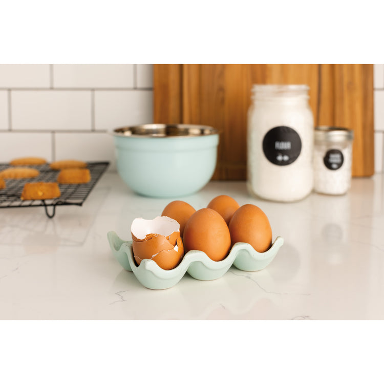 Robin's Egg Speckle Egg Crate