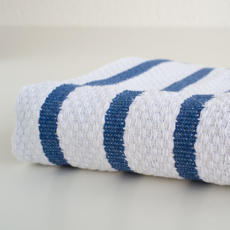 Basketweave Royal Blue Dishtowel