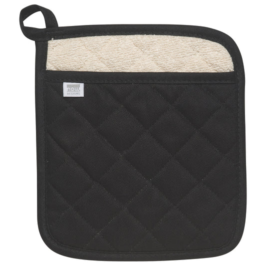 Superior Black Pocket Potholder
