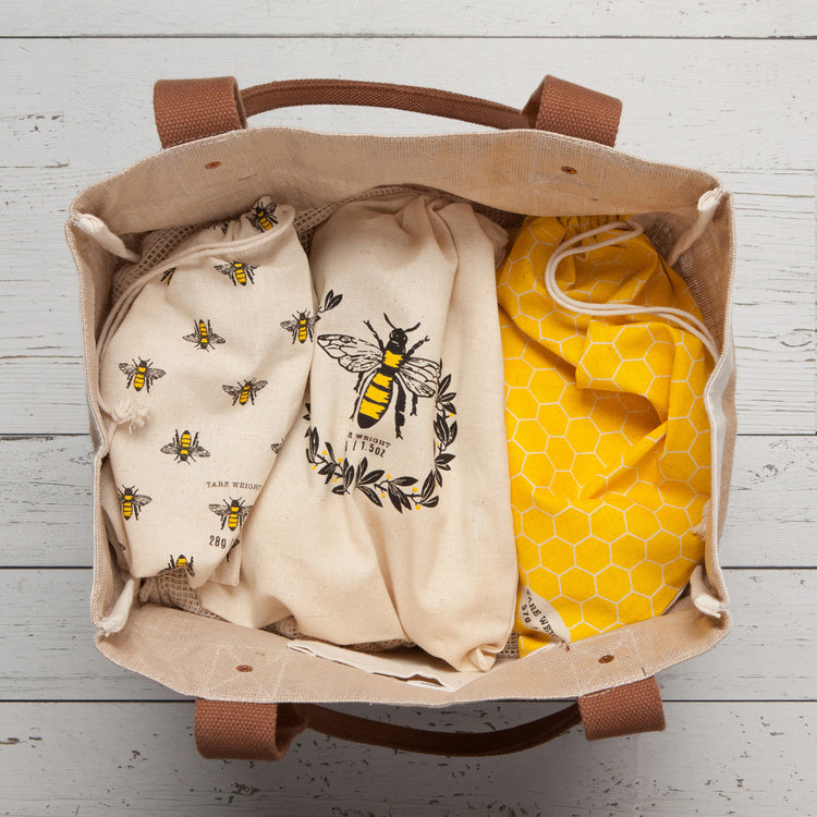 Busy Bee Reusable Produce Bags Set of 3