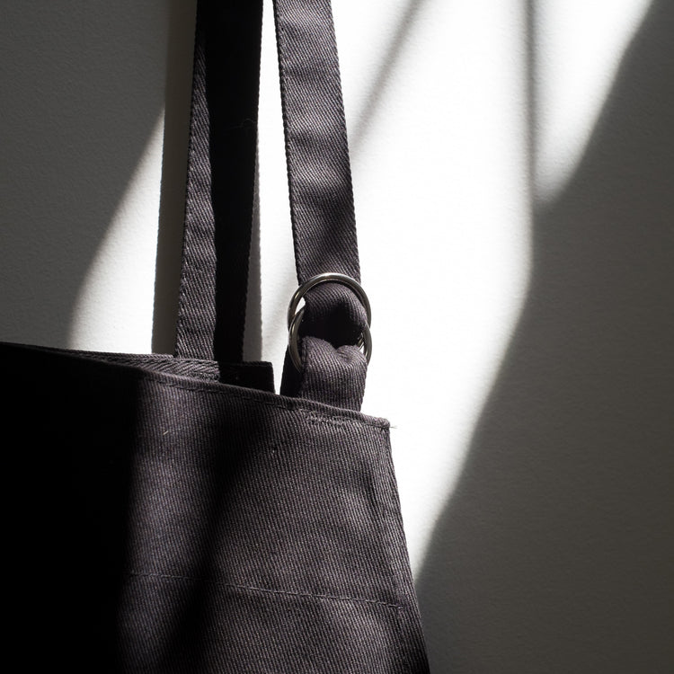 Solid Black Oversized Mightly Apron