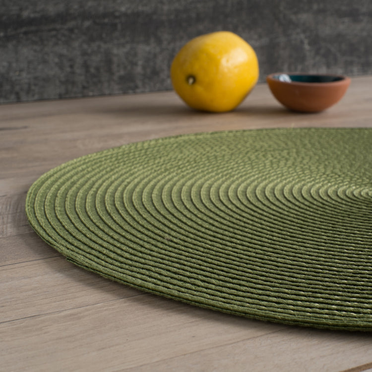 Disko Fir Green Round Placemat