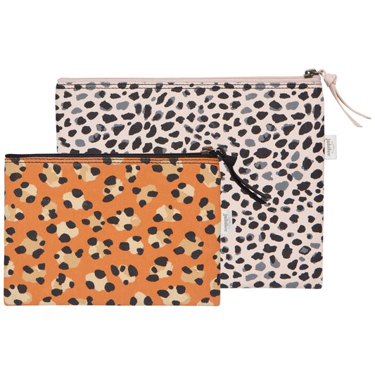 Wild Heart Zipper Pouch Set of 2