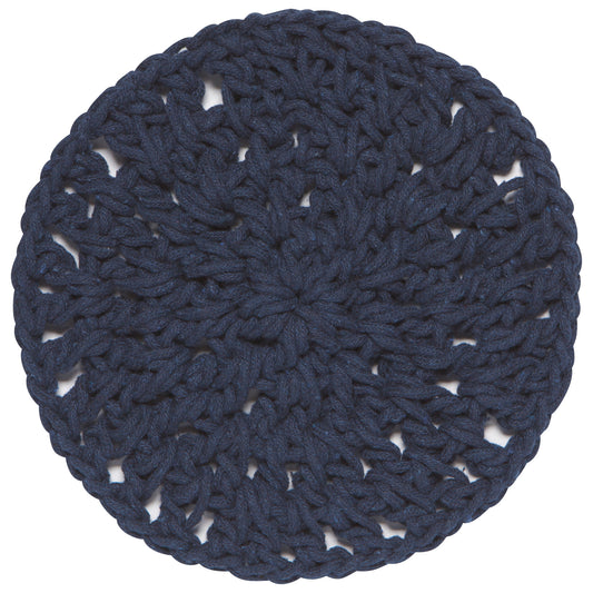 Midnight Blue Knotted Trivet