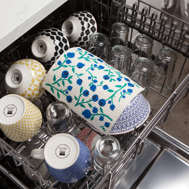 Blueberries Swedish Dishcloth