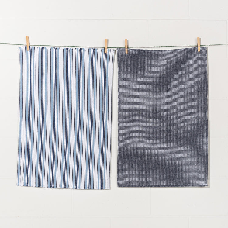 Second Spin Horizon Stripe Dishtowels Set of 2