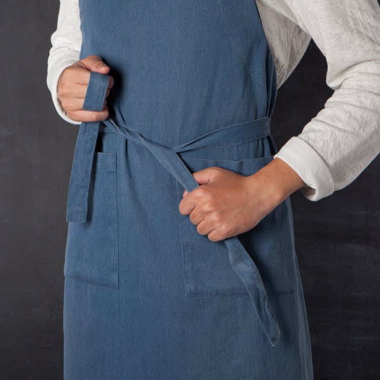 Midnight Blue Stonewash Apron