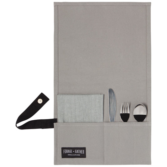 Gray Forage and Gather On the Go Cutlery Set of 5