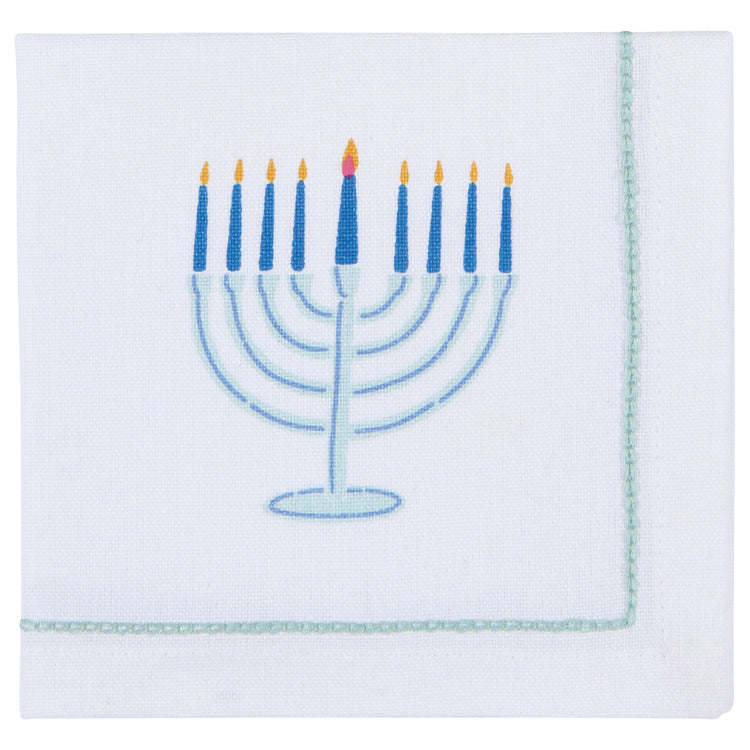 Bright Hanukkah Cocktail Napkins Set of 4