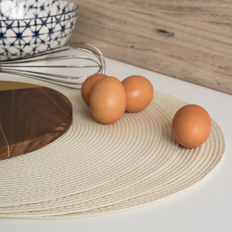 Disko Ivory Round Placemat