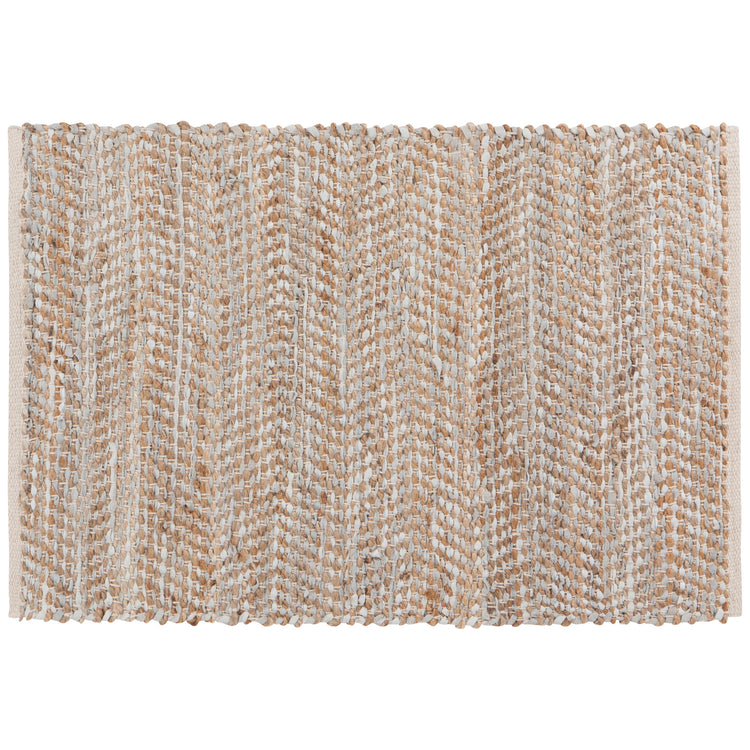 Miller Gray Leather Chind Run 2 x 3 Ft