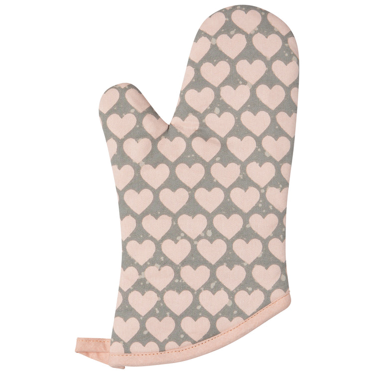 Heart Oven Mitts Set of 2