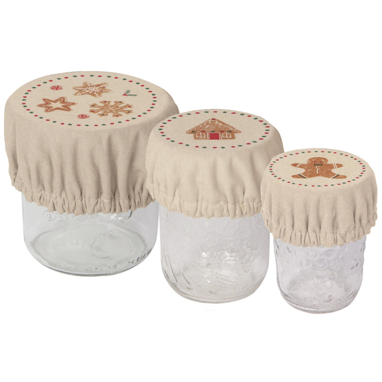 Christmas Cookies Mini Bowl Covers Set of 3