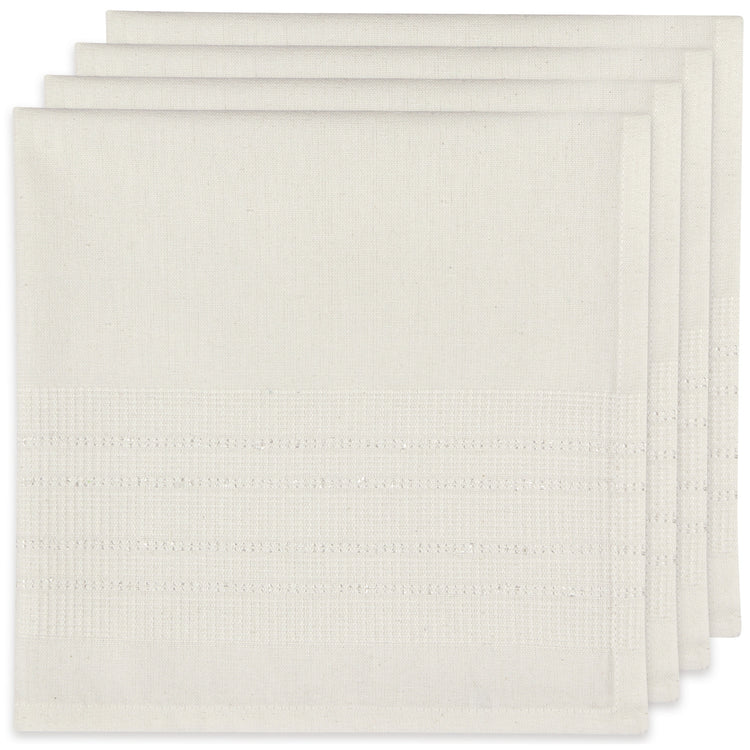 Estela White Woven Napkins Set of 4