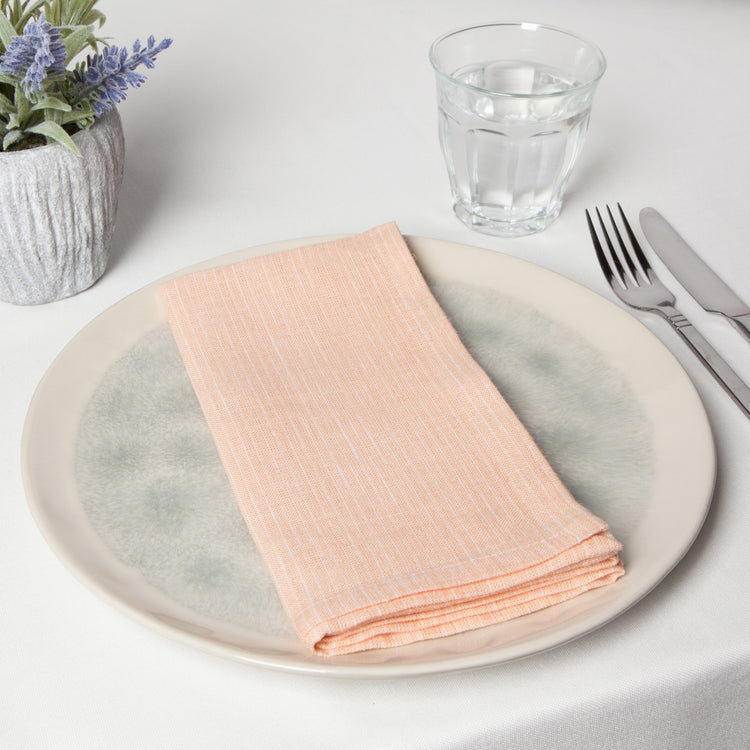 Nectar Pinstripe Linen Napkins Set of 4
