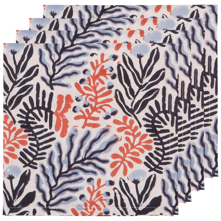 Entwine Block Print Napkins Set of 4