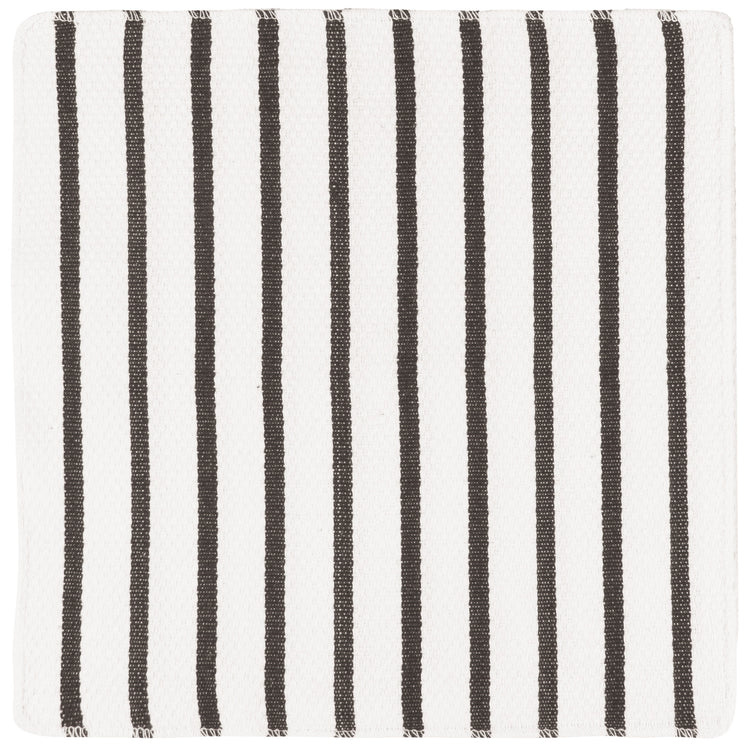 Basketweave Black Dishcloths Set of 2