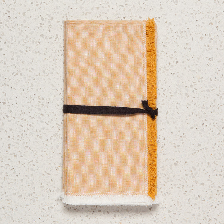 Ochre Chambray Napkins Set of 4