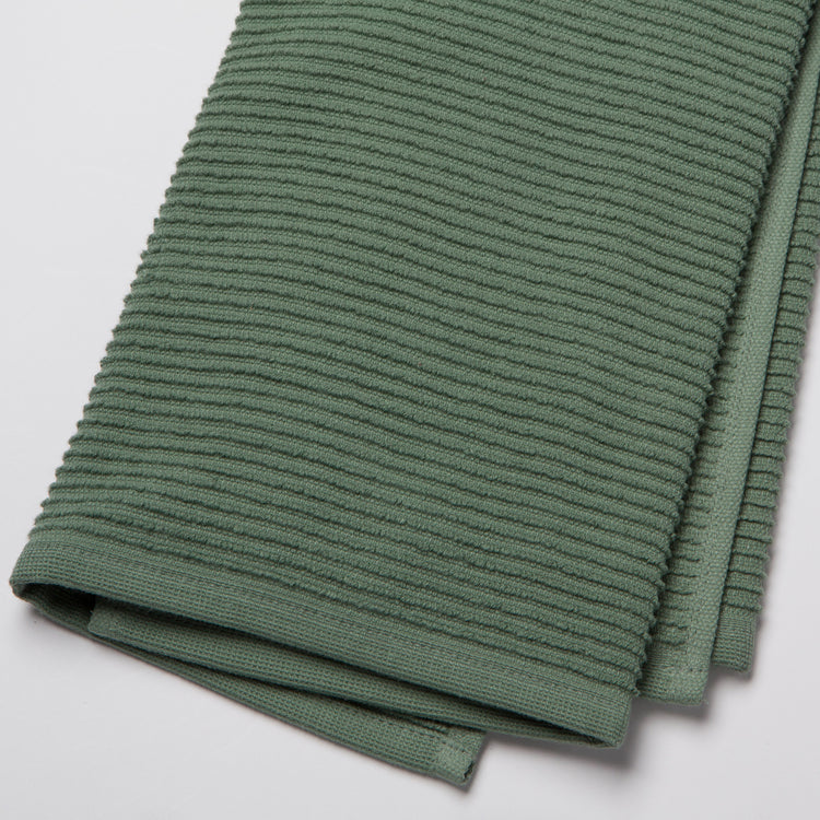 Ripple Elm Green Dishtowel