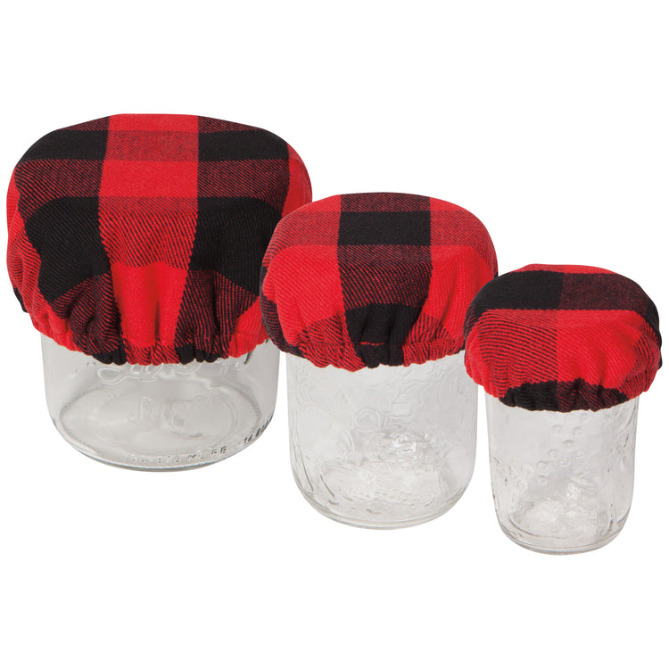 Red Buffalo Check Mini Bowls Cover Set of 3