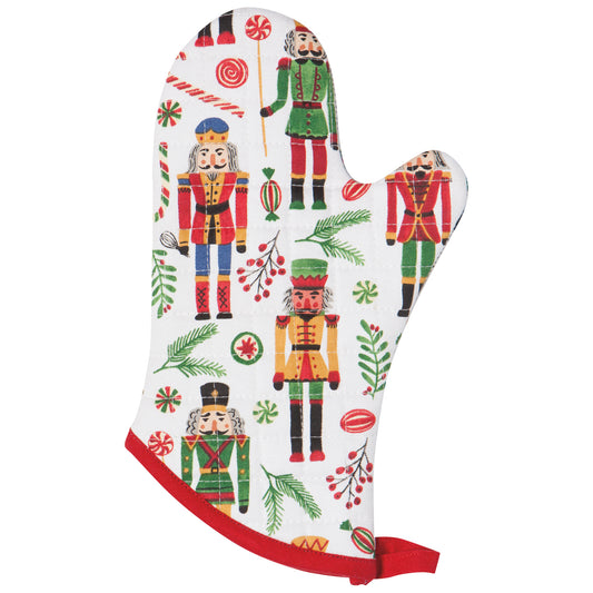Nutcracker Christmas Oven Mitt