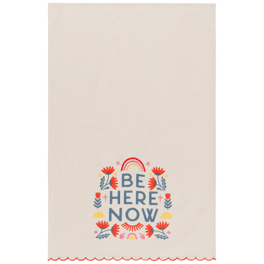 Be Here Now Decorative Dishtowel