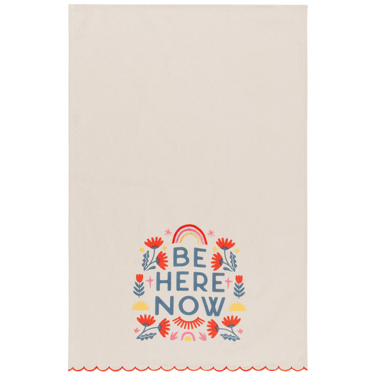 Be Here Now Decorative Dishtowel