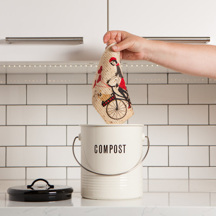 Tour De Paris Swedish Dishcloth