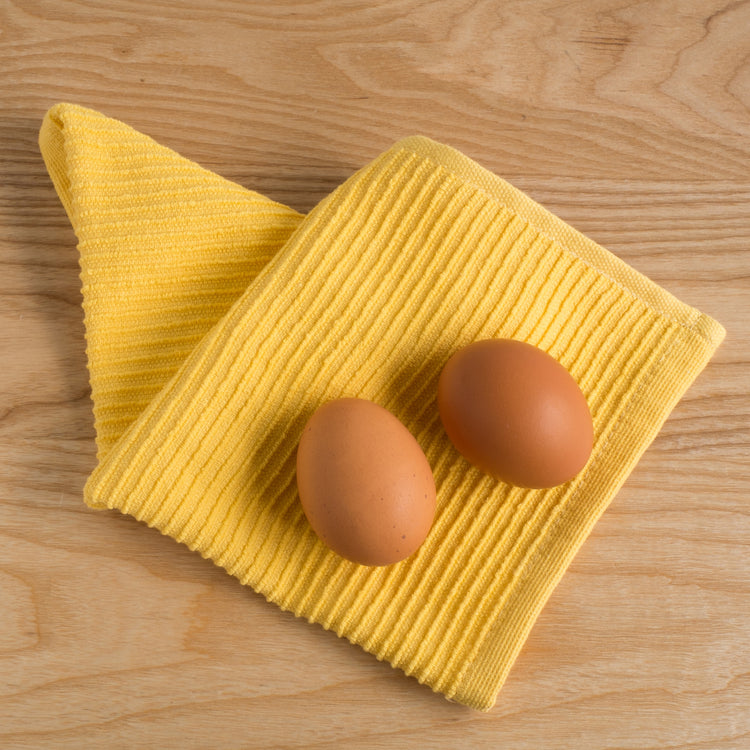 Ripple Lemon Yellow Dishcloths Set of 2