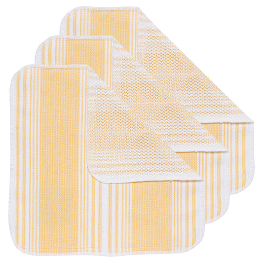 Scrub-It Lemon Yellow Dishcloths Set of 3