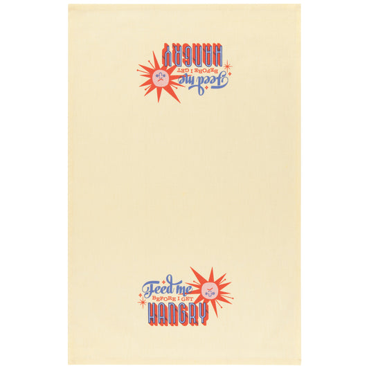Cheeky Sun Printed Cotton Dishtowel